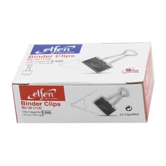 คลิปดำ elfen BC-20 (112)10mm.