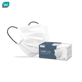 Welcare Welcare เวลแคร์ หน้ากากอนามัย 3 ชั้น เลเวล 2 (50 ชิ้น/กล่อง)