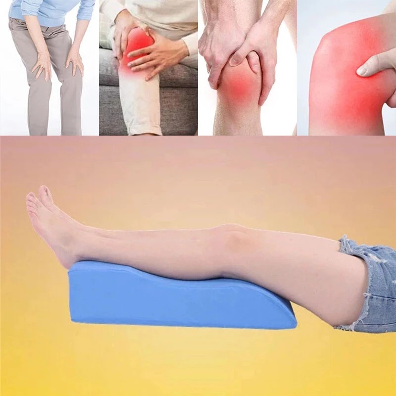 หมอนรองขาแบบนุ่มรูป S-Shaped หมอนรองขา หมอนเป่าลม รองขาสำหรับเจ็บบวม ช่วยไหลเวียนเลือดได้ดี