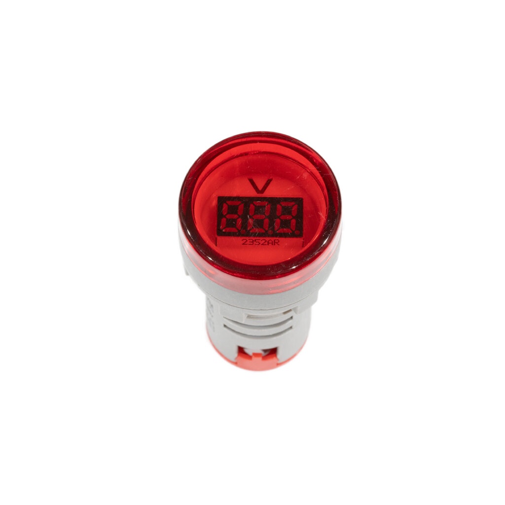 AD16-22VM Digital AC Voltage Meter Pilot Lamp วัดแรงดันไฟฟ้า 20-500VAC 22mm