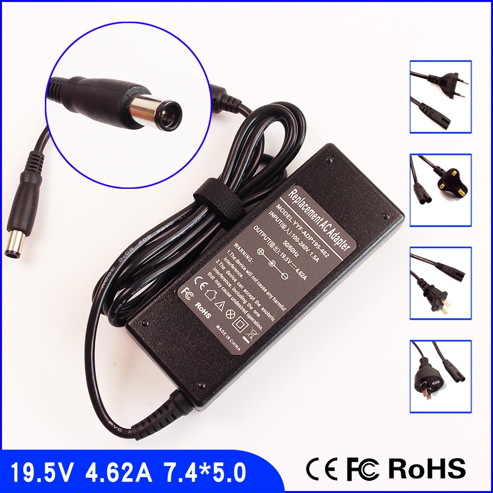 19.5V 4.62A Laptop Ac Adapter Charger for Dell ODF315 OH0W77 OHH44H 0CM889 DA90PS2-00 00W6KV 06C3W2 
