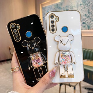 เคส OPPO realme 5i 5s 6i 7i 5 6 Pro C17 realme 8 Pro เคสโทรศัพท์ซิลิโคน แบบนิ่ม พร้อมตัวยึด แบบพับได้