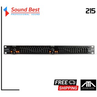 SoundBest 215 (1U) อีควอไลเซอร์ ปรับเสียง แต่งเสียง ซาวด์เบส อีคิว Sound Best GRAPHICS EQUALIZER 15+15 Brand ปรี เครื่อง