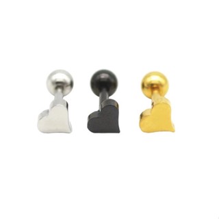 earring.minimal จิวหูหัวใจมินิมอล  ก้าน 1.2 ใส่รูปกติได้ งานสแตนเลสแท้ ใส่อาบน้ำได้ไม่เป็นสนิม