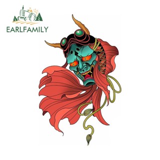 Earlfamily สติกเกอร์ ลายการ์ตูนอนิเมะ Prajna Masks ขนาด 13 ซม. x 8.2 ซม. สําหรับติดตกแต่งแล็ปท็อป กีตาร์ แล็ปท็อป