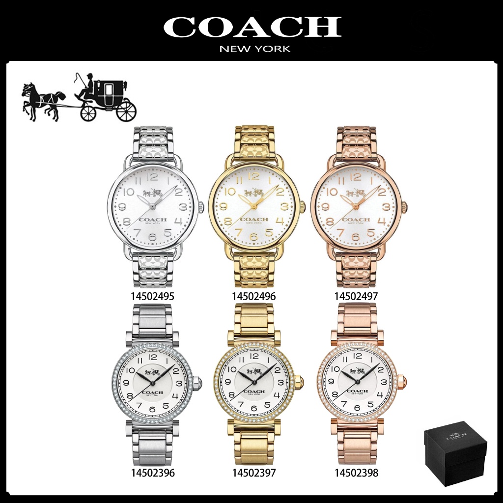 Coach ของแท้100%  14502495 14502496 14502497  - นาฬิกาแบรนด์เนมCOACH  นาฬิกาสำหรับผู้หญิง สินค้าพร้อมจัดส่ง  C-56