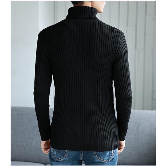 Striped Turtleneck Mens Sweaters Wool Pullover Sweater Male Oversized Turtle Neck Men Sweter Pull Jumper Korean Style Wh #1