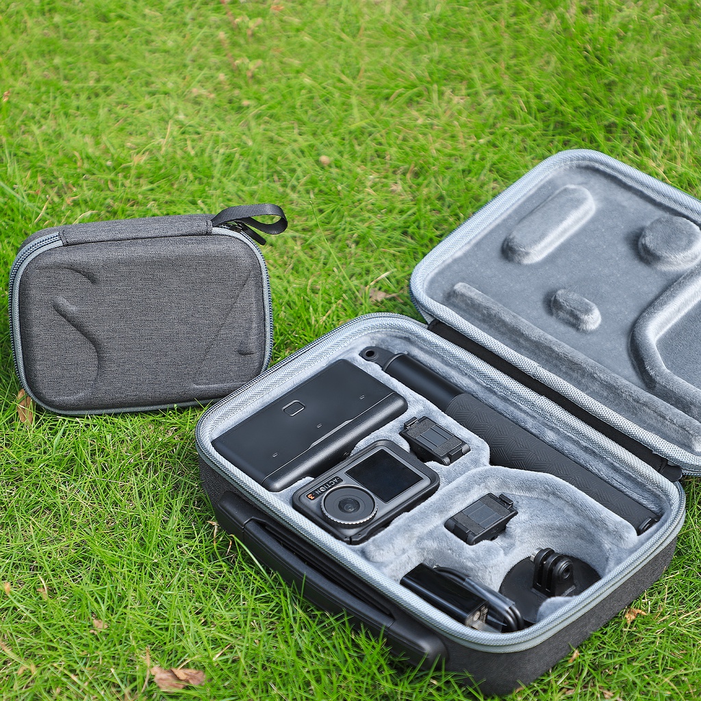 เหมาะสําหรับ DJI OSMO action 5 PRO/DJI OSMO action 4/DJI action 3 แพคเกจกระเป๋ากีฬากล้องป้องกันกล่องเก็บกระเป๋าถืออุปกรณ์เสริม