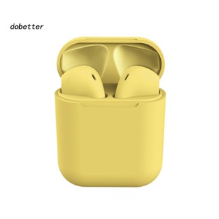 &lt;Dobetter&gt; Inpods12 หูฟังบลูทูธไร้สาย 5.0 ควบคุมสัมผัส สีมาการอง สําหรับเล่นกีฬา