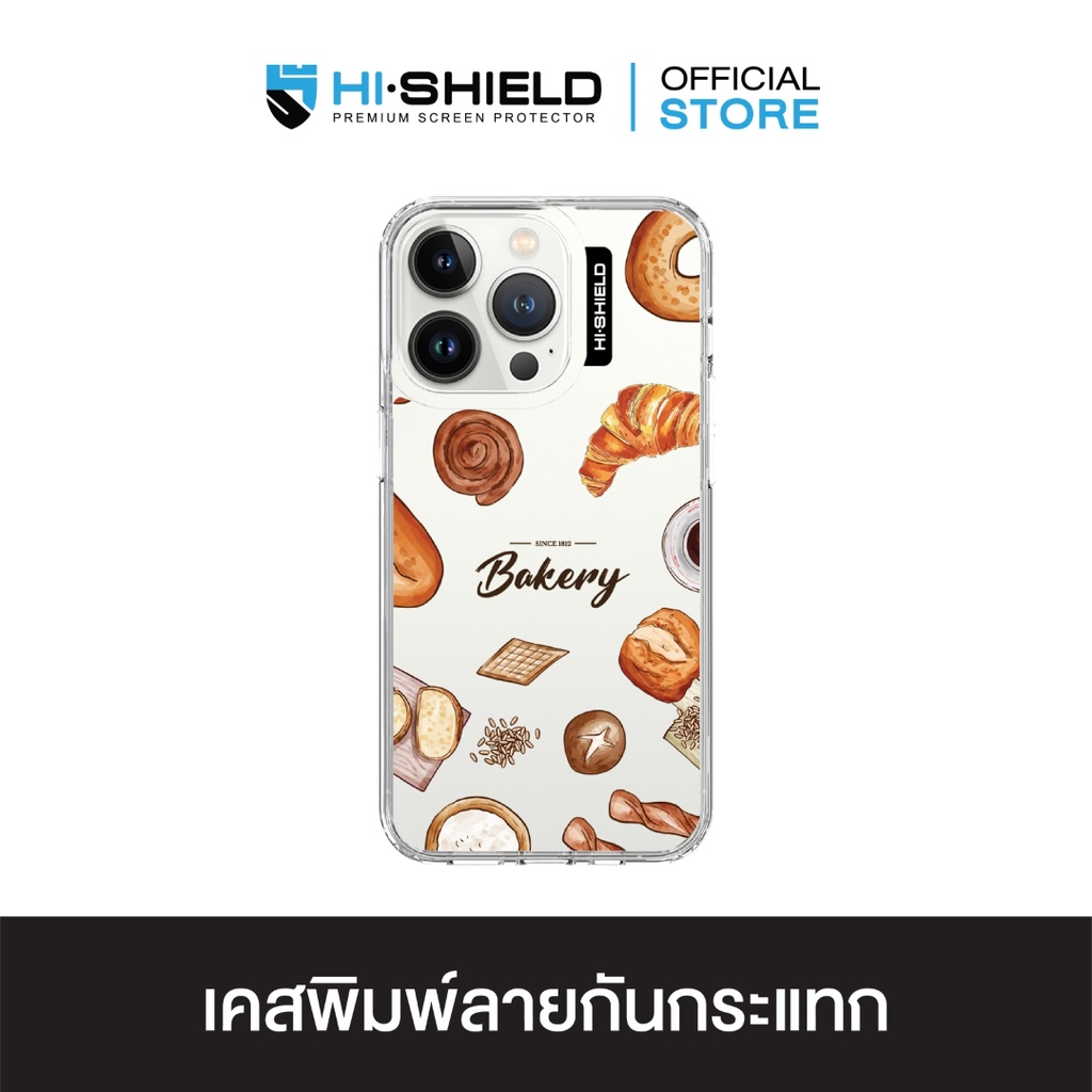 HI-SHIELD เคสใสกันกระแทก iPhone รุ่น Bakery1 [เคส iPhone14][เคส iPhone13]