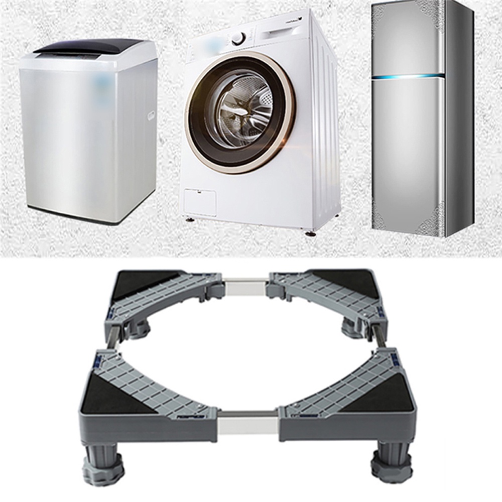 Adjustable Height Lifting Storage Rack Universal Home Appliances Base for Bathroom Washing Machine Dryer Kitchen Refrige