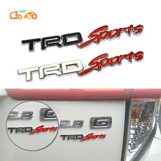 GTIOATO โลโก้รถ โลโก้ติดรถยนต์ โลโก้ TRD Sports ตราสัญลักษณ์ สติ๊กเกอร์โลโก้รถ โลโก้ติดรถยนต์สําหรับ Logo โลโก้ สติ๊กเกอร์โลหะ ของแต่งรถยนต์ แต่งรถยนต์ สำหรับ Toyota Corolla Wigo Wish Sienta Yaris Altis Fortuner CHR Camry Vios RAV4 Avanza Rush Innova