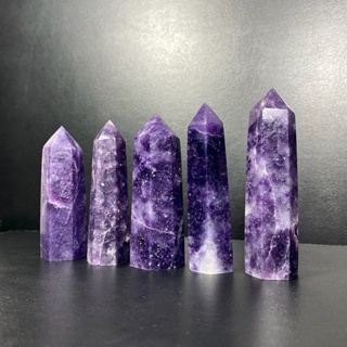 หินเลพิโดไลต์ สีม่วง ทรงแท่ง (Purple Lepidolite Tower) Lot#2