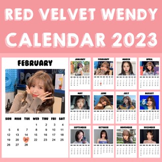 ❗พร้อมส่ง❗ 🍰 ปฏิทิน RED VELVET WENDY 2566 2023 ขนาด 2x3 นิ้ว 🍰