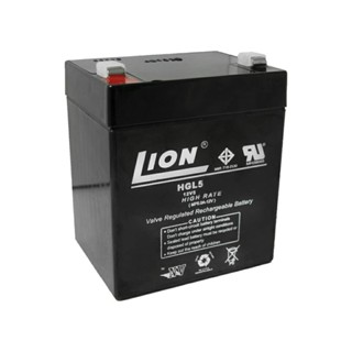 แบตเตอร์รี่แห้ง LION 12V. - 5AH ของแท้ รับประกัน 1 ปี