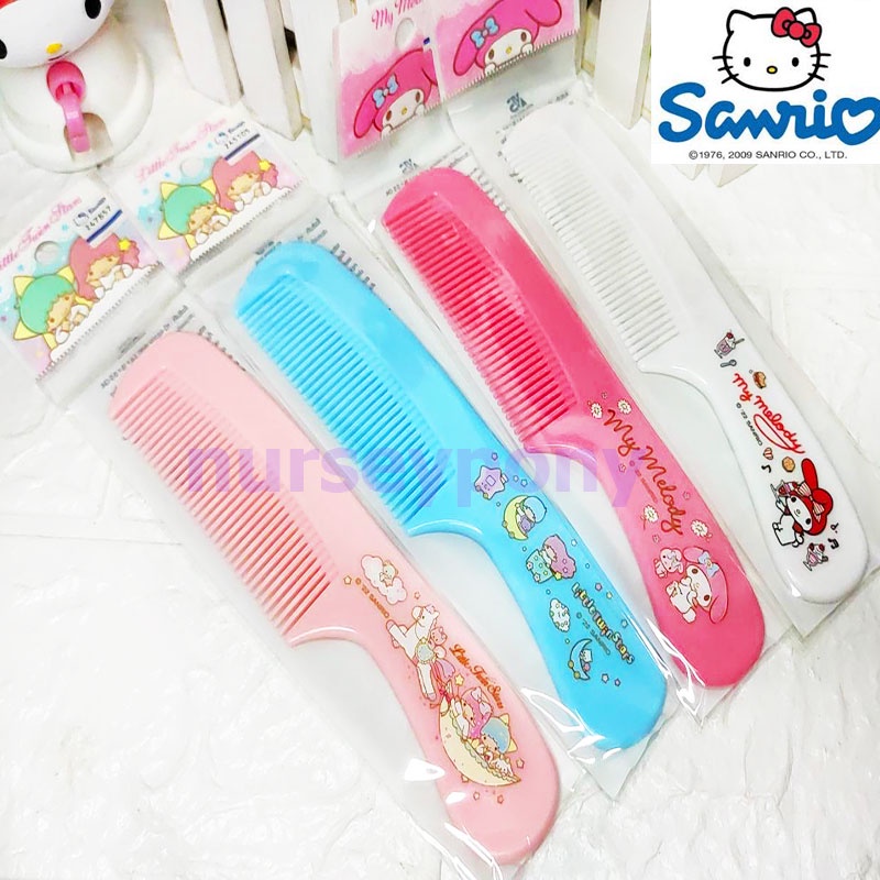 หวีพลาสติกยาว 16 ซม Sanrio ลิขสิทธิ์แท้ little twin star , My melody สวย น่ารัก ถูกมาก ๆ