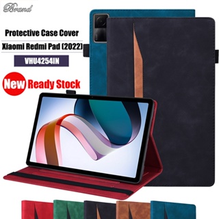 เคสแท็บเล็ตหนัง ฝาพับ พร้อมช่องใส่บัตร ตั้งได้ คุณภาพสูง สําหรับ Xiaomi Redmi Pad (2022) 10.61 นิ้ว VHU4254IN 5G