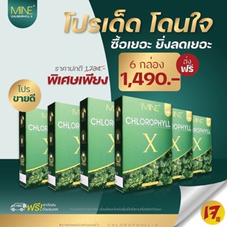 คลอโรฟิลล์​ X ( ของแท้ ) X​ Mine Chlorophyll X ท้องผูก​ ล้างลำไส้ คลอโรฟิลล์มายมิ้น  คลอโรฟิลล์เอ็กซ์