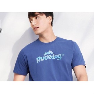 Rudedog By Hashtag เสื้อยืดแขนสั้น ทรงผู้ชาย รุ่น LOGO2021 สินค้าลิขสิทธิ์แท้