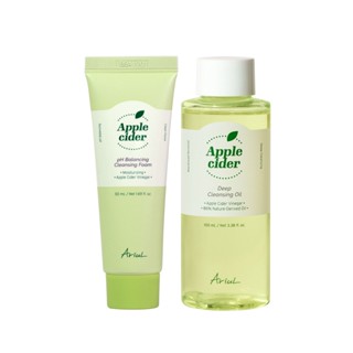 Ariul Apple Cider Deep Cleansing Oil 100ML.+ Apple Cider pH Balancing Cleansing Foam 50ML.