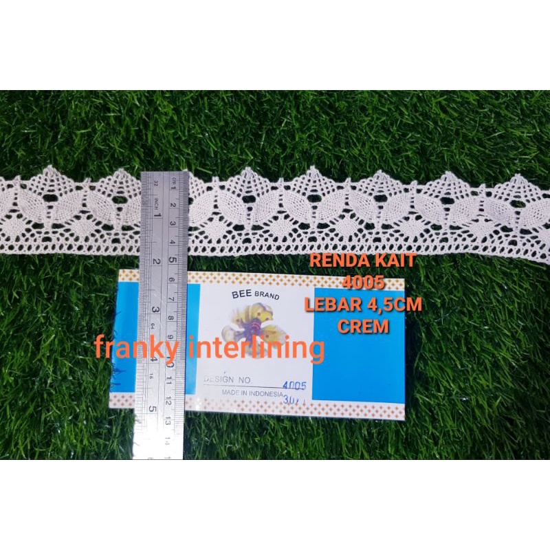 4005 HOOK LACE 4.5CM WIDTH 5 YARDS (4.5 เมตร)
