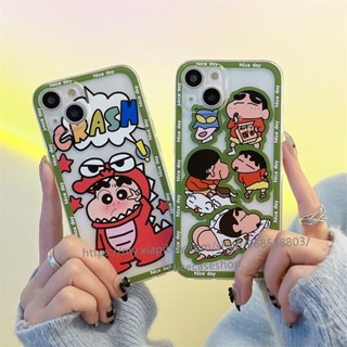 เคส OPPO A17 A77s A77 A57 4G Reno8 Z Pro Reno7 Z Pro 5G Crayon Shin-chan Phone Casing เคสโทรศัพท New Cartoon Soft TPU Phone Case Anti-drop Protective Phone Back Cover