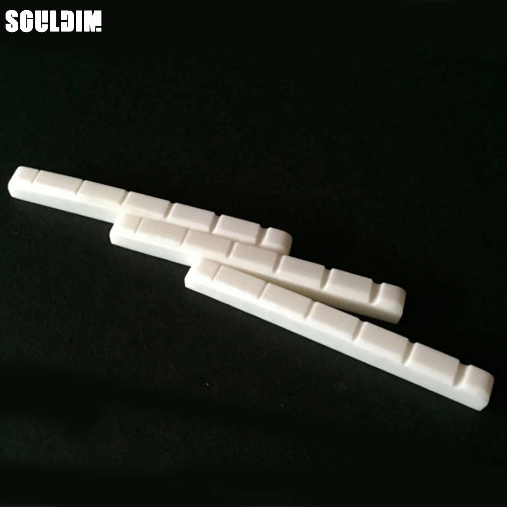 กีตาร์ 42 มม./43 มม.สะพานกระดูก Nut สําหรับ 6 สาย ST TL กีตาร์ไฟฟ้า Guitarra อุปกรณ์เสริม