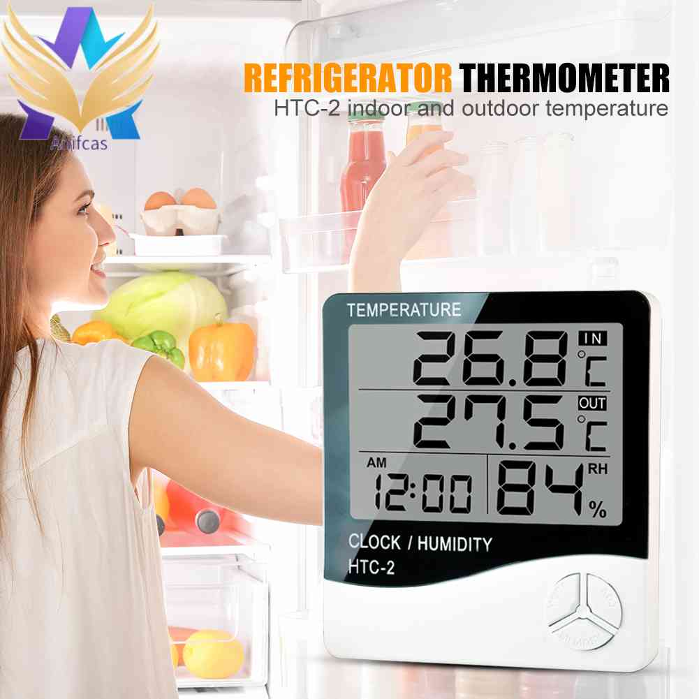 HTC-2 Digital Thermometer Hygrometer เครื่องวัดความชื้นอุณหภูมิอิเล็กทรอนิกส์