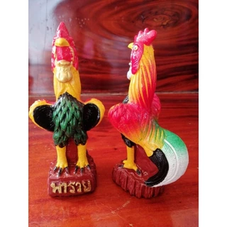 ไก่แก้บนไหว้ไอ้ไข่สูง16ซม( 1ตัว)สีสวยงาม