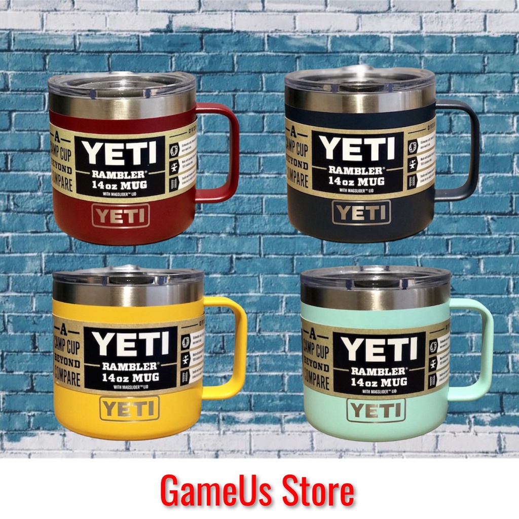 ของแท้ YETI (USA) ถ้วยเก็บอุณหภูมิ - แก้ว 14oz พร้อมฝาปิด Magslider