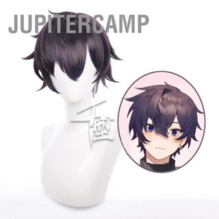 Jupitercamp วิกผมสั้น สีม่วงเข้ม สําหรับปาร์ตี้ฮาโลวีน คริสต์มาส