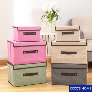 Storage box #XX20 กล่องเก็บของ มี2 ขนาด กล่องใส่เสื้อผ้าพับได้  กล่องอเนกประสงค์ กล่องใส่เสื้อผ้า ในรถกล่องใส่ของ