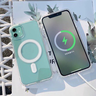 Wireless Charger Case แม่เหล็ก โปร่งใส สำหรับ ip14promax,ip14plus,ip14pro,ip14,ip13promax,ip13pro,ip13,ip12/pro,