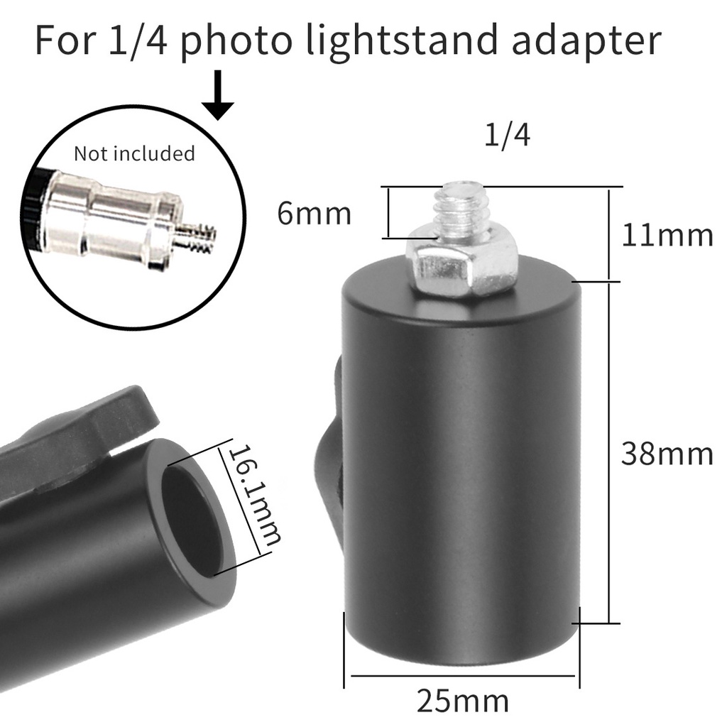 JMT สกรูอะแดปเตอร์แปลงชายหญิง 1/4 3/8 5/8 M6 M5 M4 M10 อุปกรณ์เสริมสําหรับกล้องขาตั้งกล้องไมโครโฟนแสงแฟลชวงเล็บ Mount
