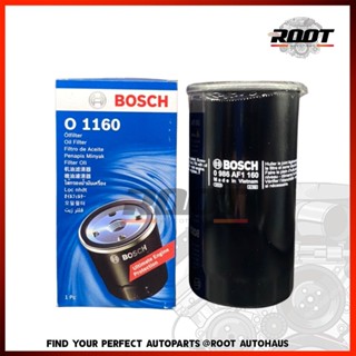 BOSCH กรองน้ำมันเครื่อง O 1160 สำหรับรถ ISUZU D-MAX COMMONRAIL เครื่อง 2500-3000,New COLORADO เครื่อง 2500-3000