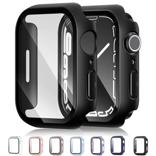 กระจกนิรภัย และเคสป้องกันหน้าจอ สําหรับ Apple Watch Serie 8 7 6 SE 5 4 3 2 iWatch Case 45 มม. 41 มม. 44 มม. 40 มม. 38 มม. 42 มม.