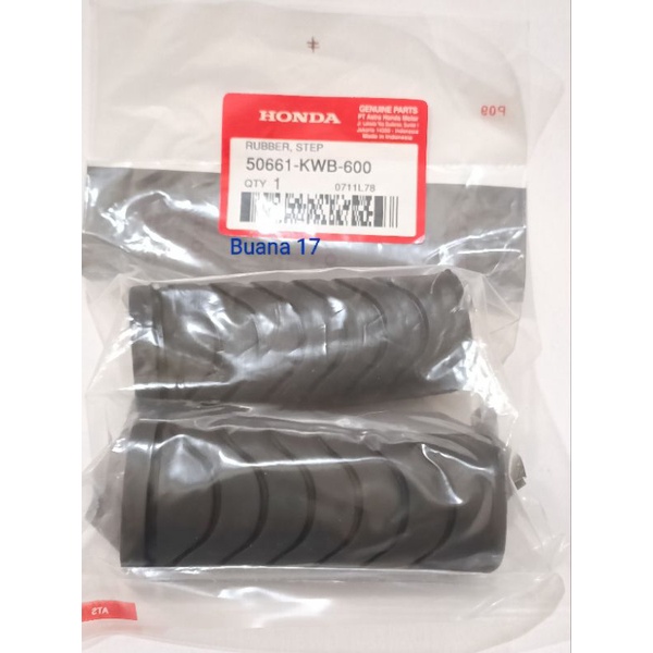 50661-KWB-600 ยาง BARSTEP ด้านหน้า STEP BLADE 110 REVO ABSOLUT SUPRA X 125 หมวกกันน็อคใน