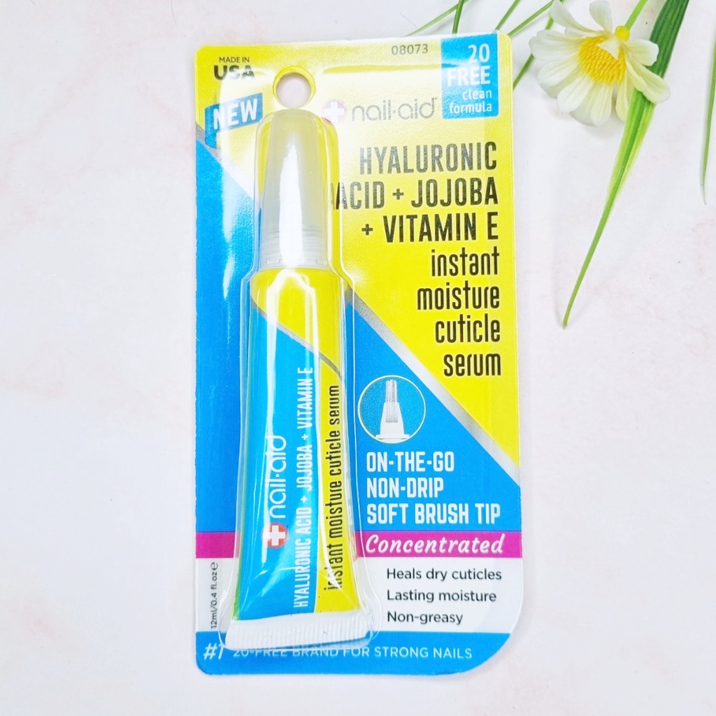 [nail-aid®] Instant Moisture Cuticle Serum Hyaluronic Acid + Jojoba + Vitamin E 12ml เซรั่มบำรุงเล็บ