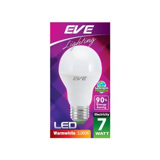 หลอด LED EVE A60 7 วัตต์ WARMWHITE