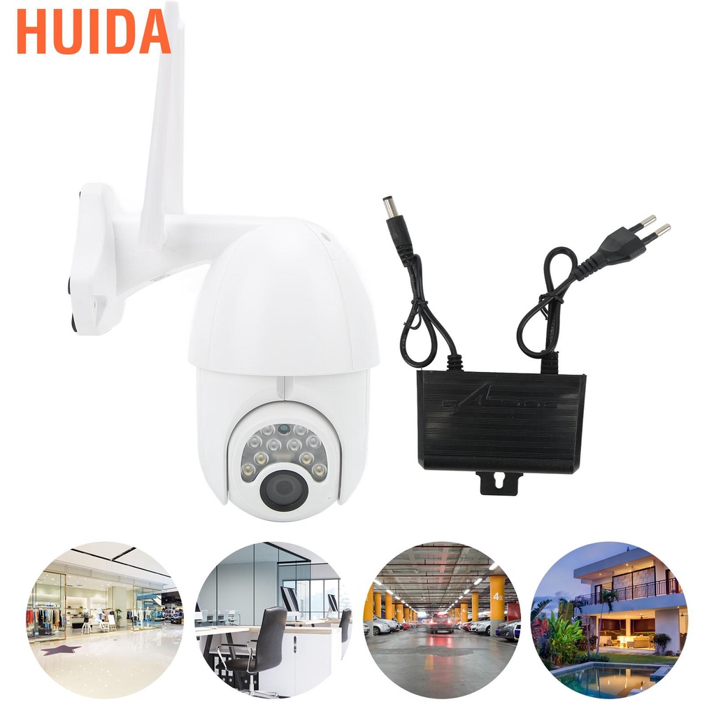 Huida 1080P High Speed Wifi Dome Camera Night Vision Rotation Two Way Voice Surveillance EU 100 240V for Home #8
