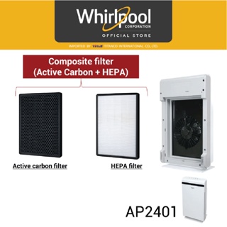 Whirlpool ไส้กรองอากาศ สำหรับเครื่องฟอกอากาศ AP2401 (จำนวน 1 ชิ้น)