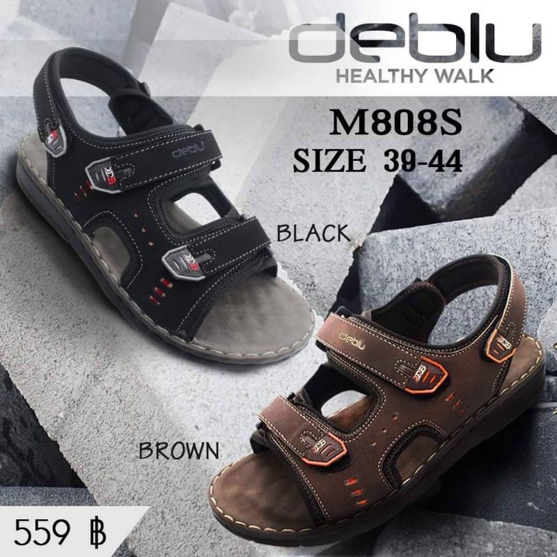 NFshoes ถูกสุด!🔥 รองเท้าแตะเพื่อสุขภาพชายรัดส้น Deblu รุ่น M808S ไซส์ 39-44 พื้นนุ่ม ใส่สบาย - รูปที่ 6