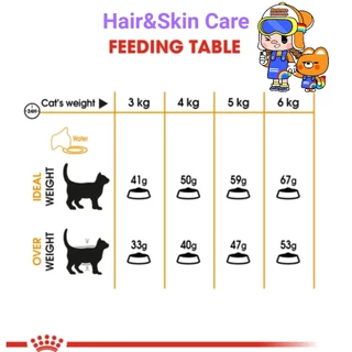 Royal Canin Hair & Skin Care 4kg ถุงใหญ่ โรยัลคานิน อาหารแมว บำรุงผิวหนังและเส้นขน ถุงขนาด 4 กิโลกรัม
