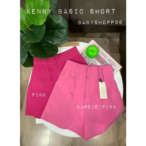 สีใหม่คลอดแล้วค่า 💓🐰🪞 ชมพูบาร์บี้  กางเกงขาสั้นเอวสูง รุ่นเก็บพุงพรางหุ่น เป็นงานสั่งตัดอย่างดีผ้าไม่บางไม่ต้องใส่ซับ 👕🧸