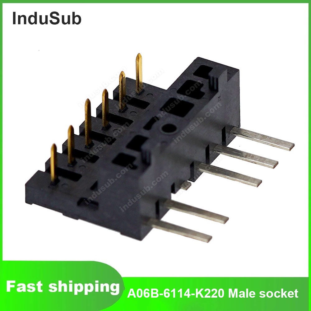 BH low-power A06B-6114-K220 E 6P โค้ง MOTOR ปลั๊กไฟรองรับ 6P โค้ง A06B-6114-K220 ซ็อกเก็ตชาย