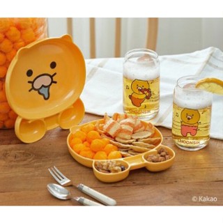 🎀【Last chance!!! พร้อมส่ง】 KAKAO FRIENDS Choonsik beer glass cup 330ml 2P+ Plate 1P