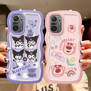 เคส POCO F3 tpu เคสซิลิโคนนิ่ม ขอบเต็ม ลายการ์ตูนคลื่น สําหรับ