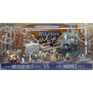 Whitebeard Pirates VS Marines ของแท้ JP แมวทอง - Chara Bank Megahouse [โมเดลวันพีช] (6 ตัว + เรือ 2 ลำ)