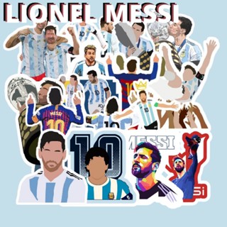 สติกเกอร์ Lionel MESSI FOOTBALL SERIES กันน้ํา 9 ชิ้น