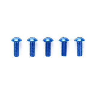 TAMIYA 53766 OP.766 3x8mm Round Head Socket Screw/Blue (5pcs.) ชุดแต่งทามิย่าแท้ rc